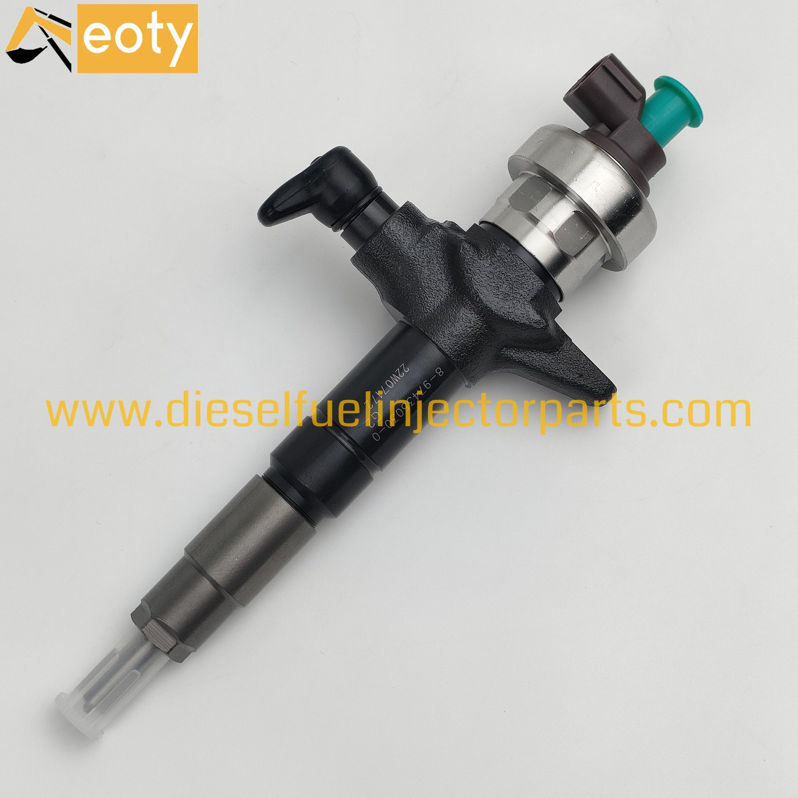 Denison OEM Remanufactured Common Rail Diesel Injector 095000-8370 / 8-98119228-1 for Heavy-Duty Engines