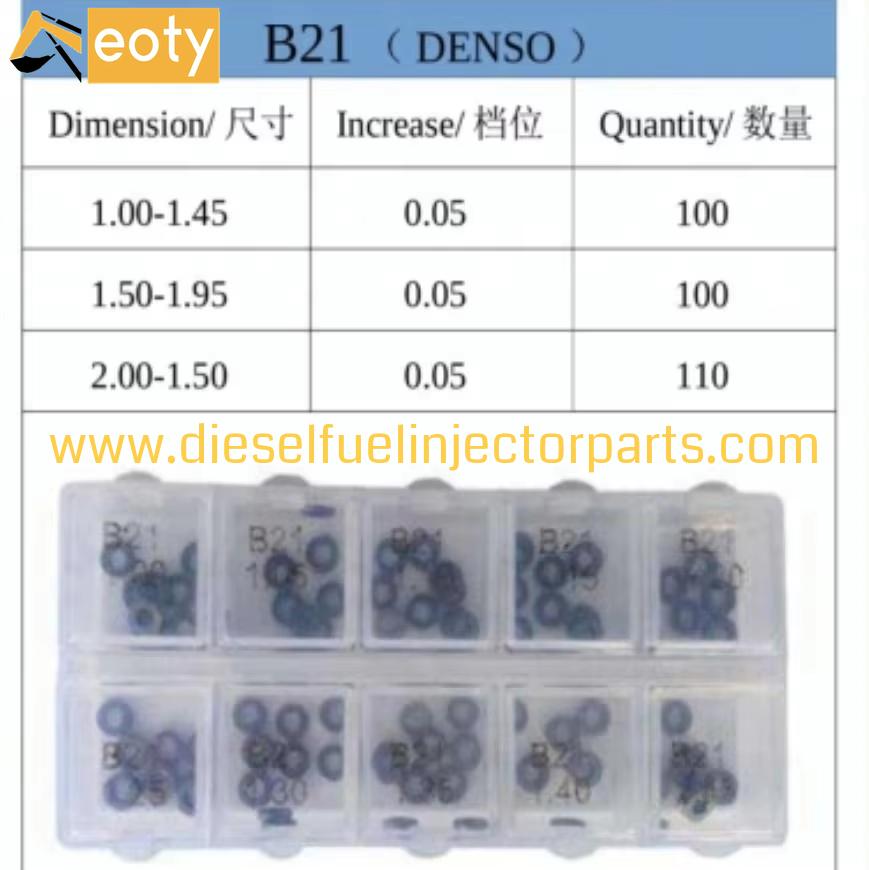 Diesel Injector Adjusting Shim B21 – Common Rail Repair Gasket for Fuel Injection Systems