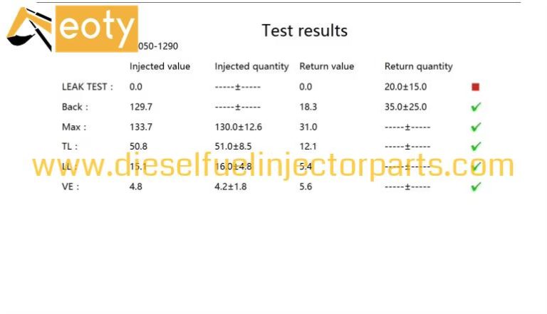 Isuzu 4HK1 Common Rail Diesel Injector 295050-1290 / 8982074351