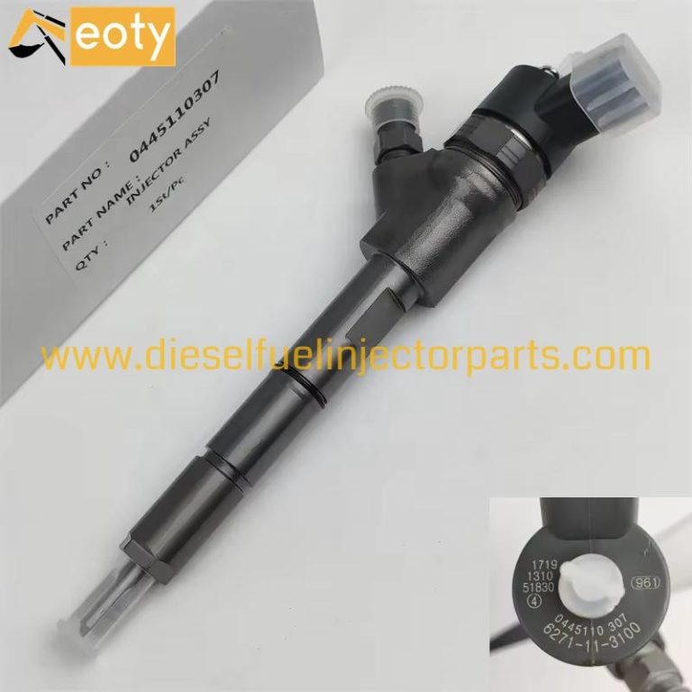 Komatsu PC130-8 PC70-8 Fuel Injector 0445110307 6271-11-3100 for SAA4D95LE-5 Engine
