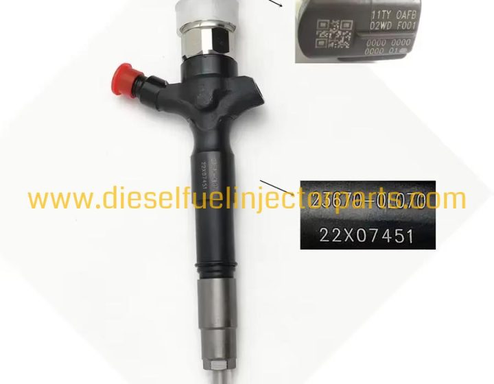 Common Rail Injector 23670-09060 23670-0L070 for Toyota 2KD-FTV Hi-Lux Diesel Engine