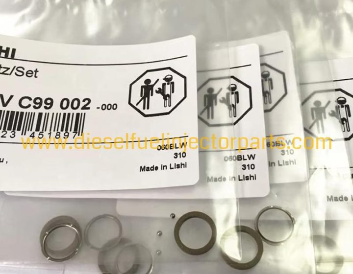 Bosch F00VC99002 Common Rail Injector Overhaul Kit Repair Kit Steel Ball Gasket Shims 1.34mm