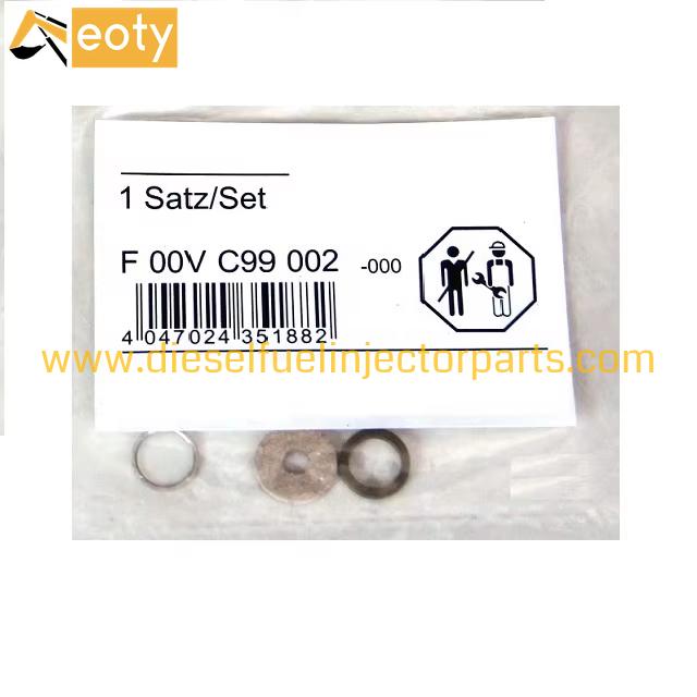 Bosch F00VC99002 Common Rail Injector Overhaul Kit Repair Kit Steel Ball Gasket Shims 1.34mm