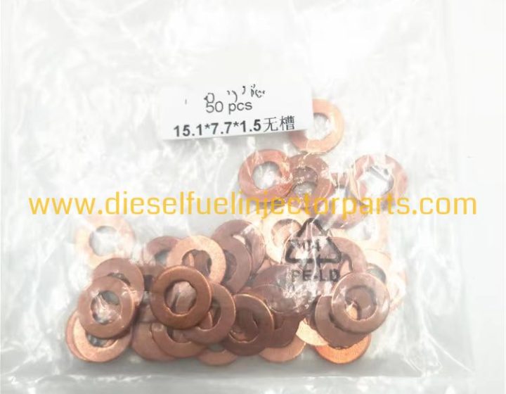 F00RJ01453 Diesel Engine Injector Copper Washer Steel High Quality for Truck Engine