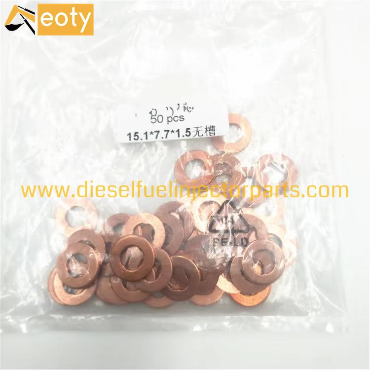F00RJ01453 Diesel Engine Injector Copper Washer Steel High Quality for Truck Engine
