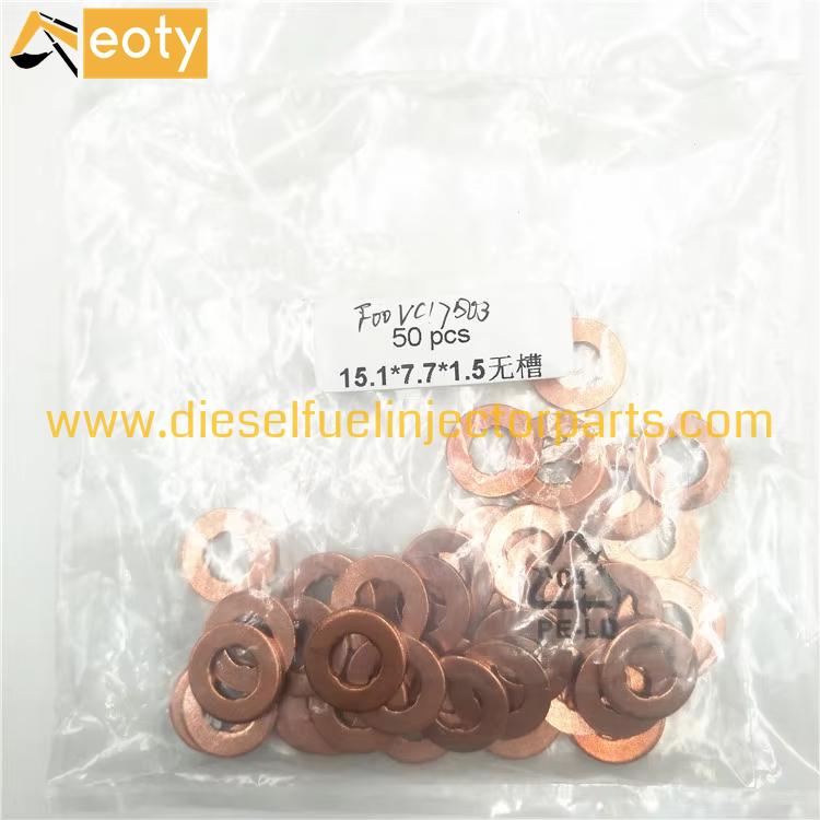 F00RJ01453 Diesel Engine Injector Copper Washer Steel High Quality for Truck Engine