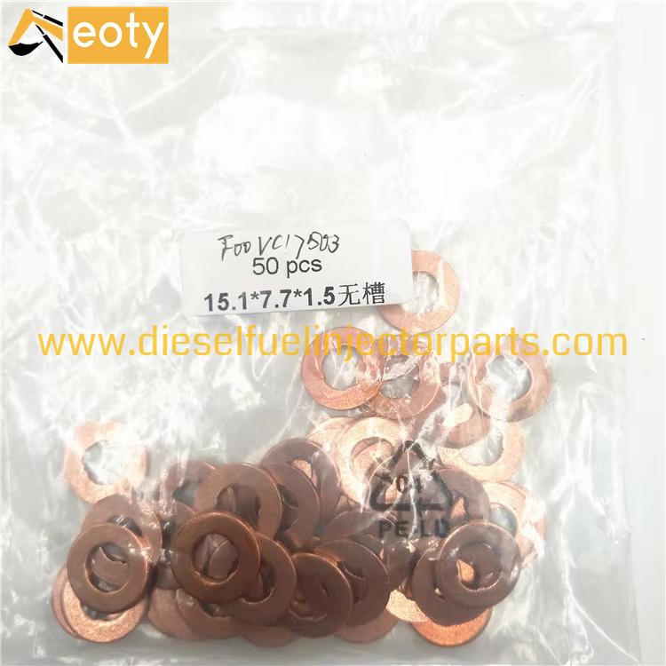 F00RJ01453 Diesel Engine Injector Copper Washer Steel High Quality for Truck Engine