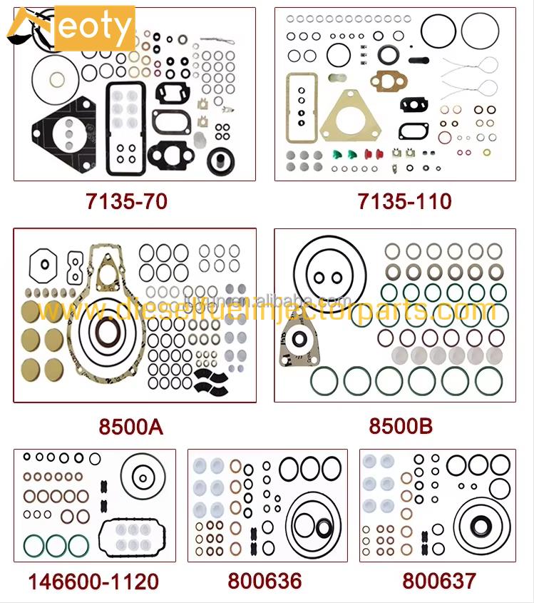 Fuel Injection Pump Gasket Kit 800637 80 0637 20x31x7 Oil Seal Repair Set for Diesel Engine