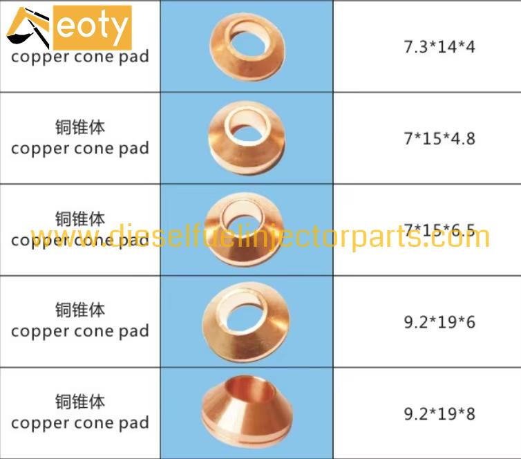 Copper Fuel Injector Washers 9.2x19x8 / 7.2x14x4 / 7.2x15x4.8 Nozzle Gasket Set