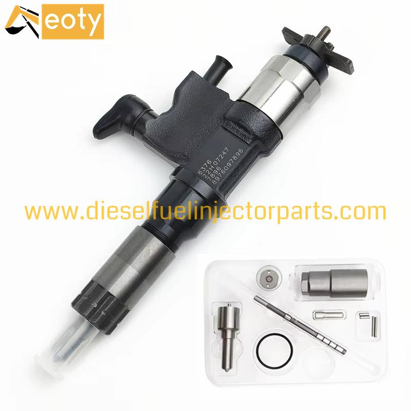 Diesel Fuel Injector Repair Kit 095000-6376 8-97609789-6 Common Rail Overhaul Set