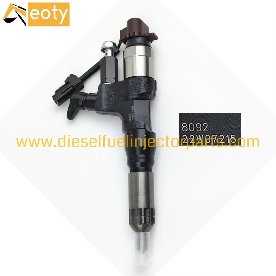 Common Rail Diesel Injector 23670-E0392 095000-8092 for Toyota Hilux 2KD-FTV Engine