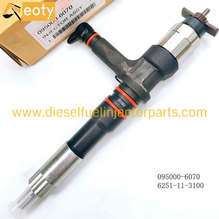 Common Rail Fuel Injector 095000-6070 6251-11-3100 for Diesel Engine High Performance