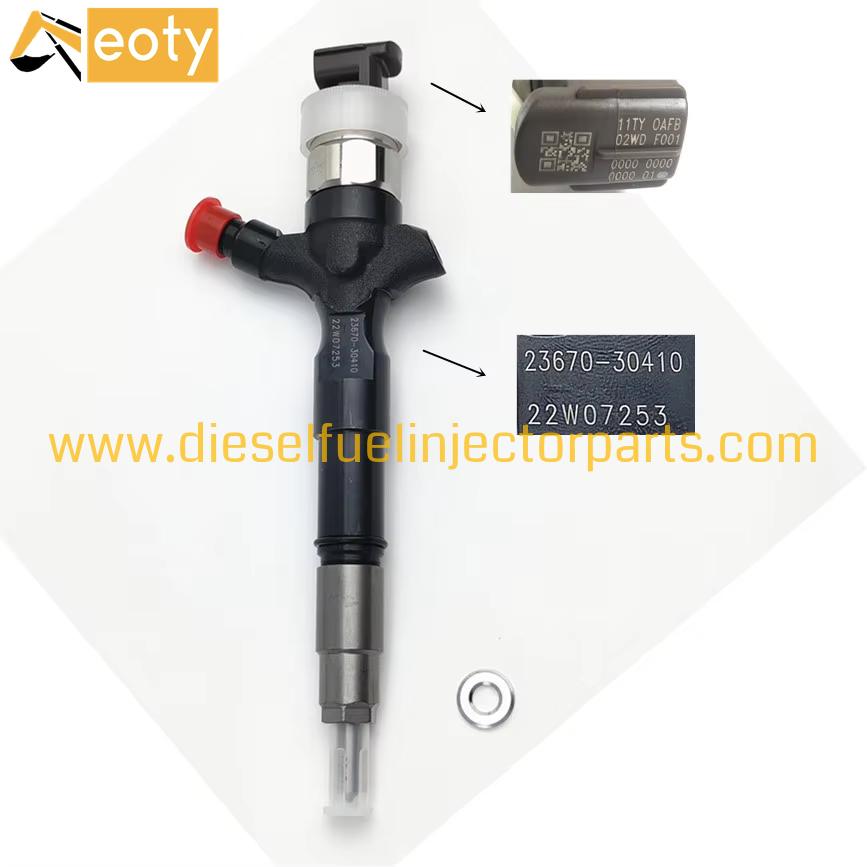 Toyota 1KD-FTV Common Rail Injector 23670-30410 / 295050-0210 High Performance