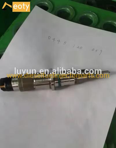 Bosch 0445120231 Common Rail Fuel Injector for Cummins QSB6.7 PC200-8 Excavator Engine