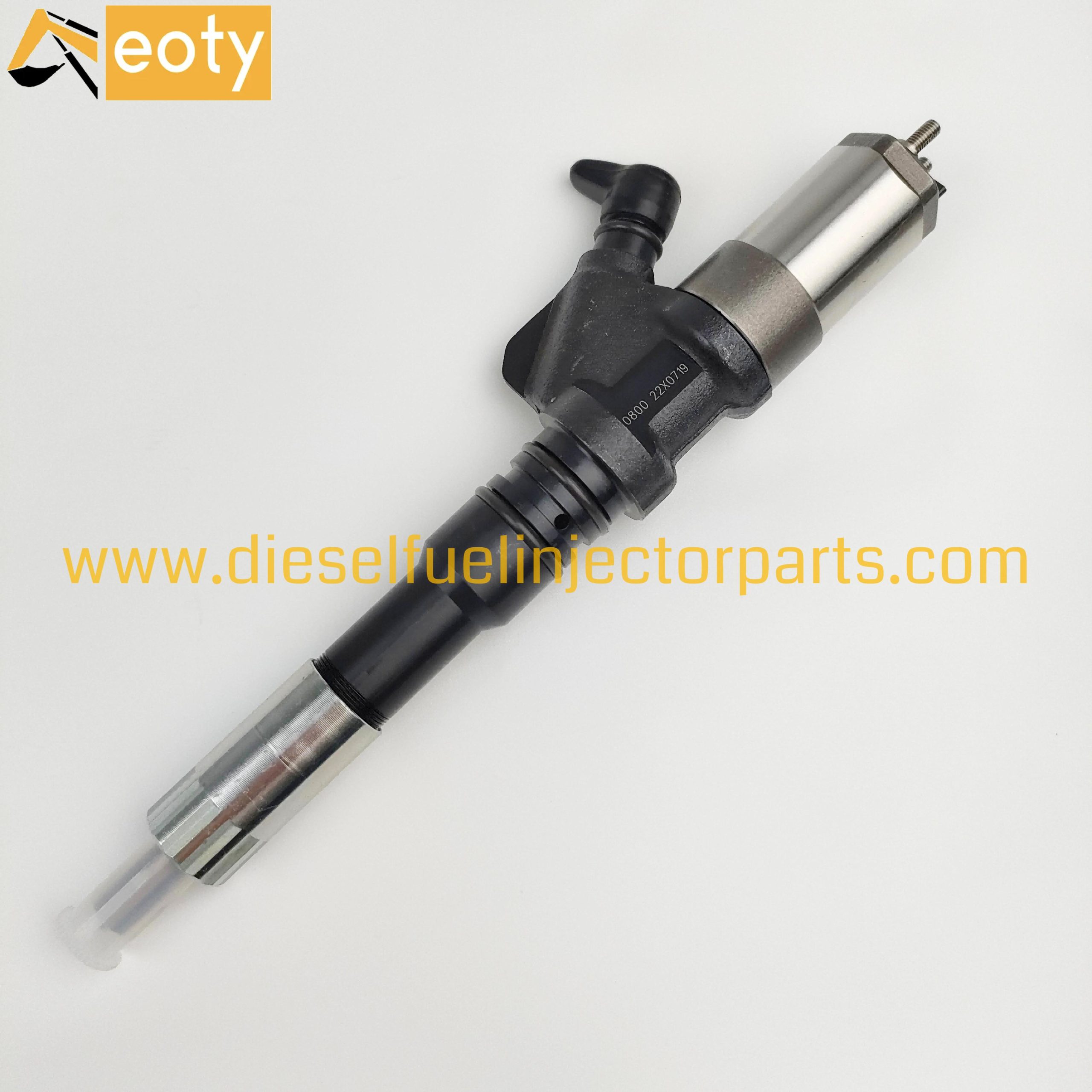 Komatsu PC450-7 Excavator Common Rail Injector 095000-0800 6156-11-3100 for SAA6D125E-3 Engine