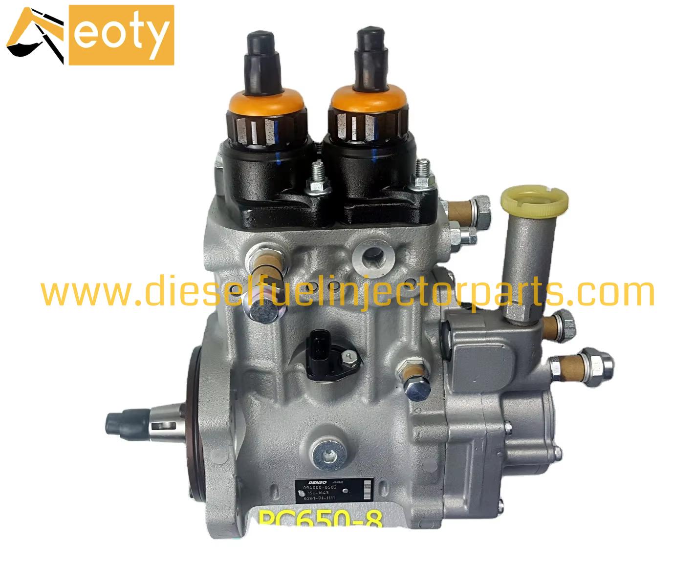 Komatsu PC650-8 Remanufactured Diesel Injection Pump 6261-71-1111 | 094000-0582