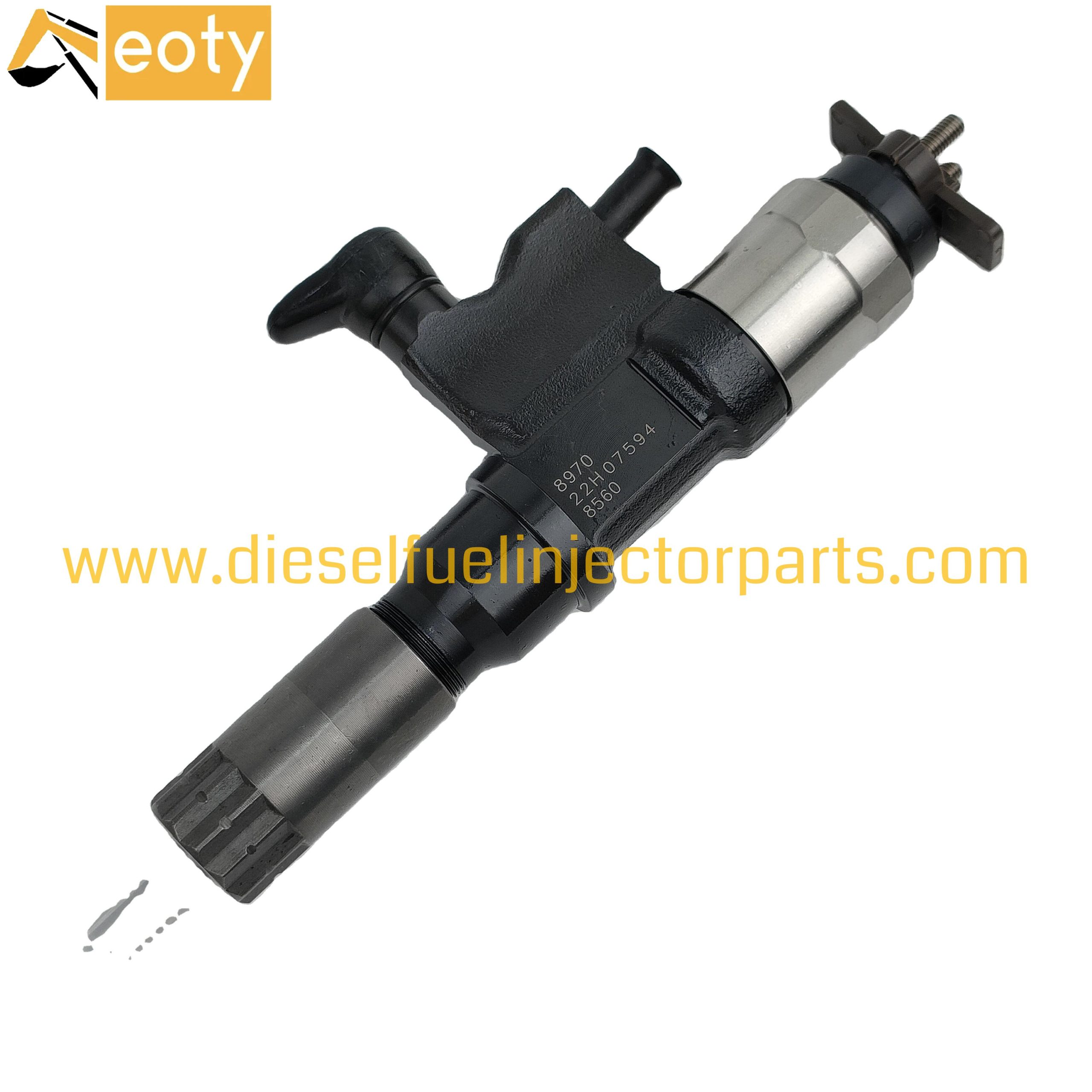 Isuzu 6HK1 Remanufactured Fuel Injector 095000-8970 / 8-98151856-3 Common Rail Diesel